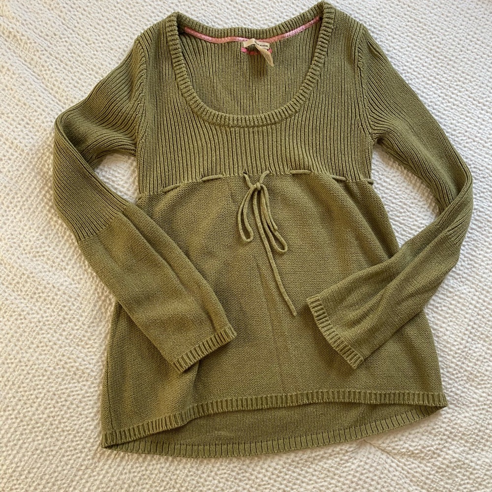 DKNY Jeans Y2K Cardigan Sweater Babydoll Top Size Large RARE vintage 90s